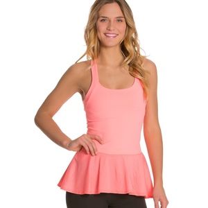 Beyond Yoga Femme Fatale Peplum yoga tank top